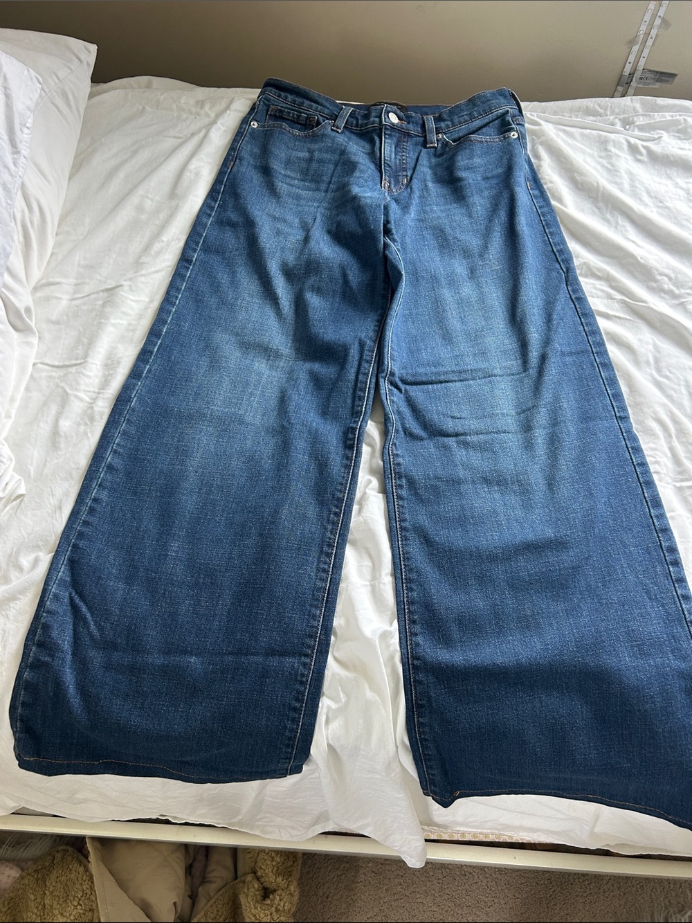 Banana Republic Wide Leg Flare Jeans - Denim Blue